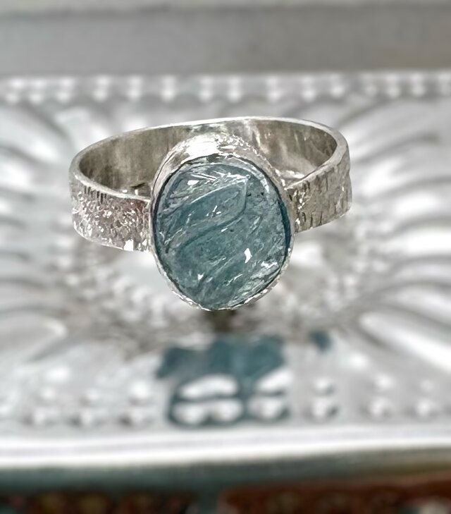アクアマリン フラワーカービング アクアマリン 花カービング 4個セット 7.78ct ルース : gem