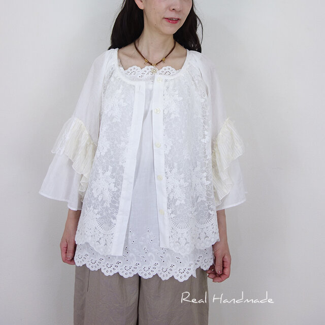 フラワースカラップ刺繍レースキャミ | iichi 日々の暮らしを