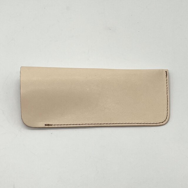 レザーメガネケース（ハンドメイド／コンパクト／裏地なし／ギフト対応