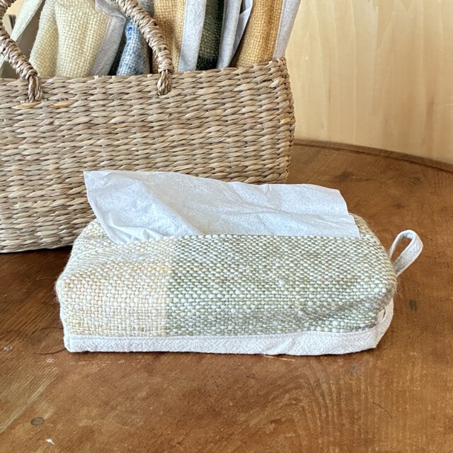 手紡ぎのティッシュケース＃005