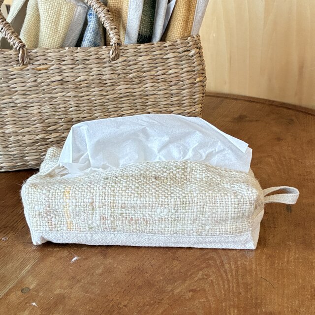 手紡ぎのティッシュケース＃006