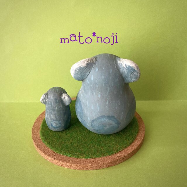 動物マトリョーシカ(台座付き) コアラさん 親子マト 2人組のコピー