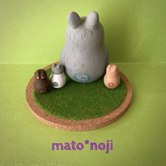 動物マトリョーシカ チビうさぎ3匹inママうさぎさん 親子マト | iichi