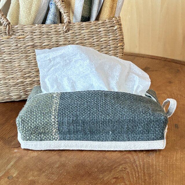 手紡ぎのティッシュケース＃008