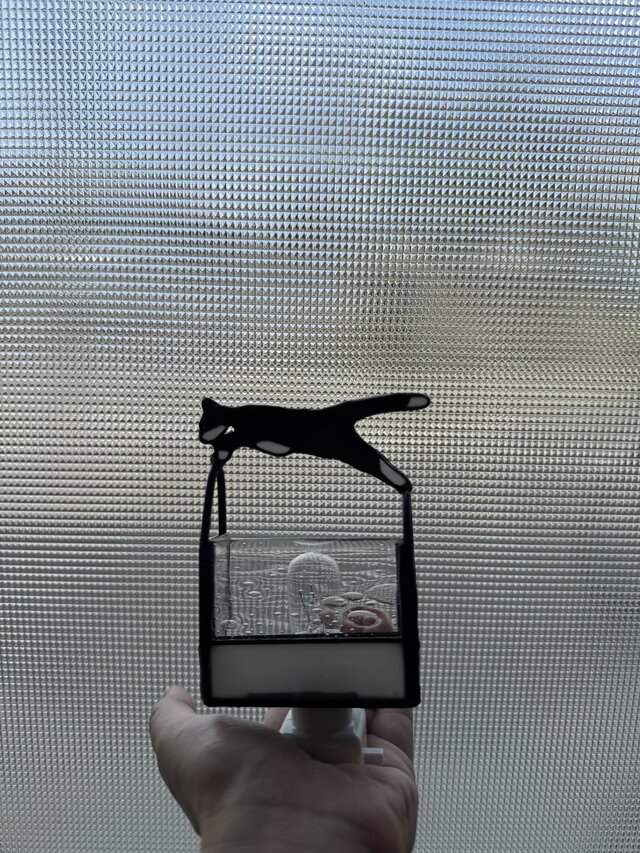 Chat noir 黒猫　おやすみライト　希少ガラス　インテリア照明 Chat noir 黒猫 おやすみライト 希少ガラス インテリア照明