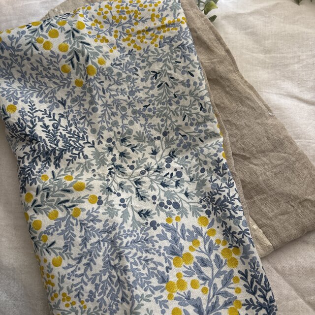 ハンドメイド♪ナチュラル色cottonリネンパッチ♪ピンタック袖OP♪ 最大700円OFFクーポン幅広 130～145cm 綿麻 キャンバス ハーフリネン 無地 生地 全14色 ■ mymama コットンリネン リネン  布 くすみカラー 広幅 パンツ スカート 手芸 手作り ハンドメイド ■ | 手作り工房MYmama（エムワイママ）