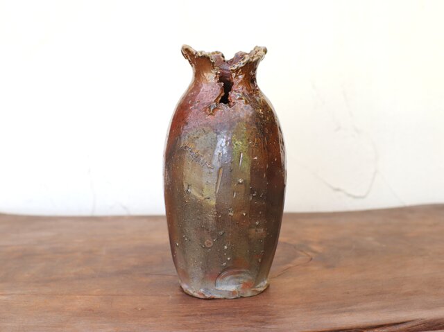 備前焼  花器 備前焼 花器 h3-133 | iichi 日々の暮らしを心地よくする