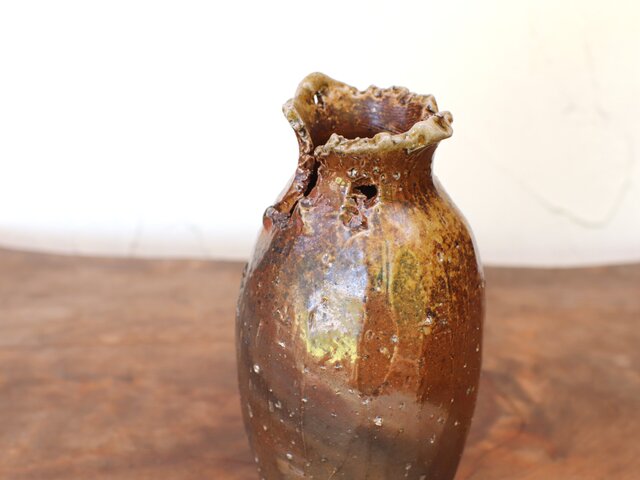 備前焼　花瓶 備前焼 花器 h3-133 | iichi 日々の暮らしを心地よくする