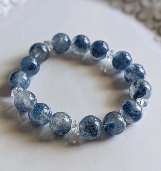 ✨スコルザライトインクォーツ&クリアクォーツのブレスレット✨《理想