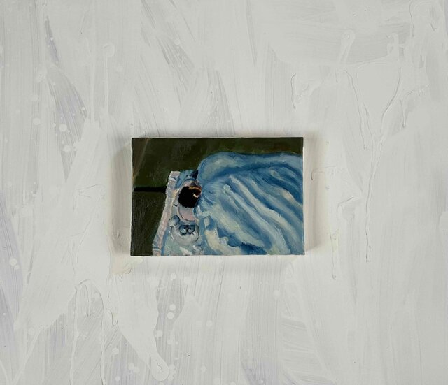 16×23㎝「あかちゃん。」油彩・サムホール・原画 | iichi 日々の暮らし