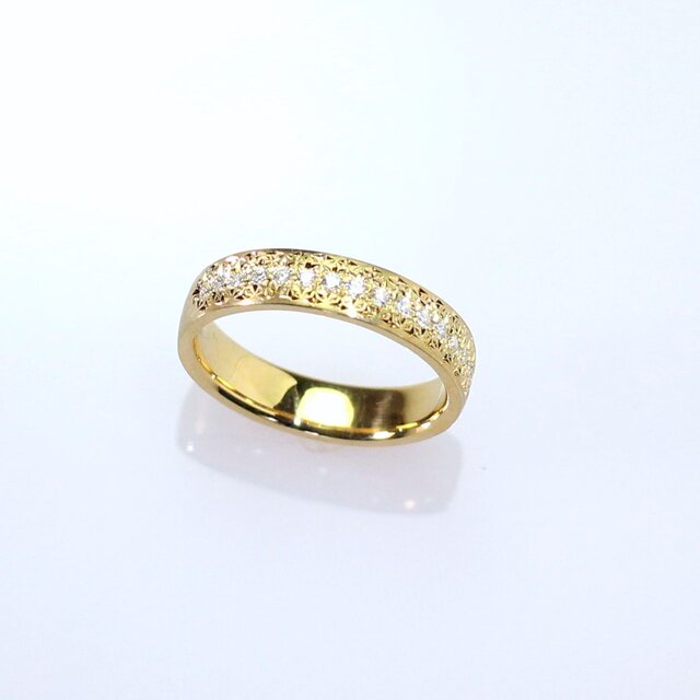 K18YG ダイヤモンドリング type9