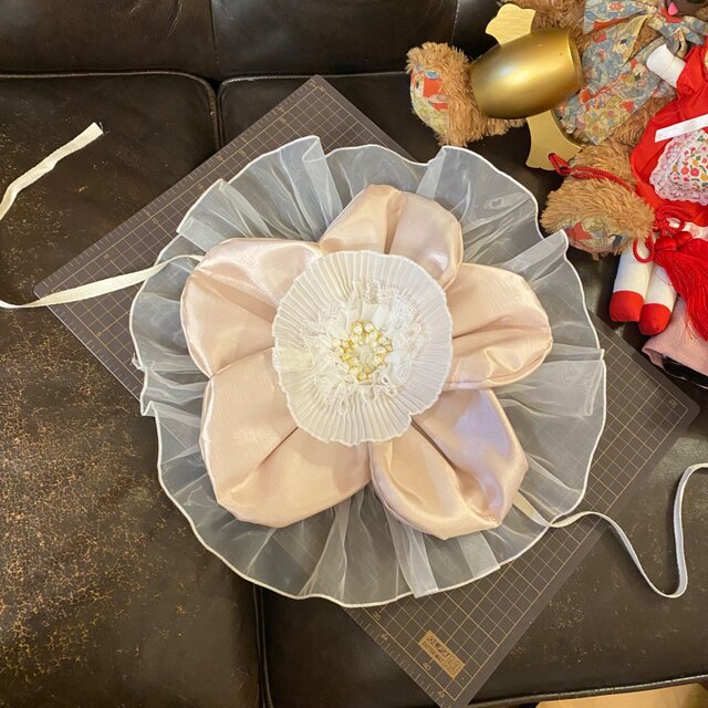 和洋折衷 作り帯 帯飾り 帯バッスル レトロ 古着 リボン アクセサリー