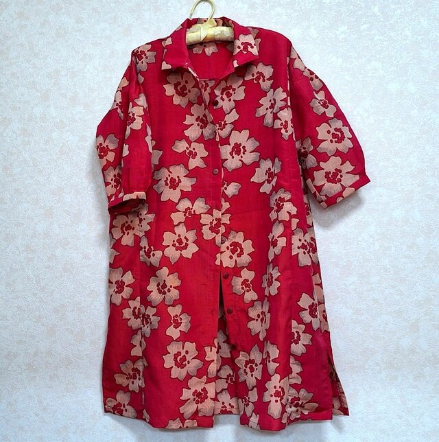 シャツワンピースー１