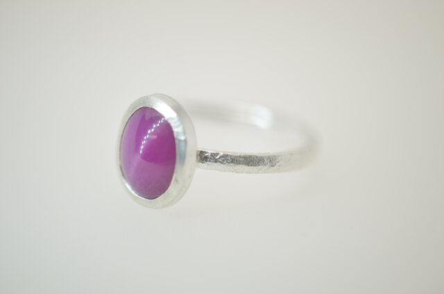 リング シルバー925 シンセティックスタールビー 2.53ct | iichi