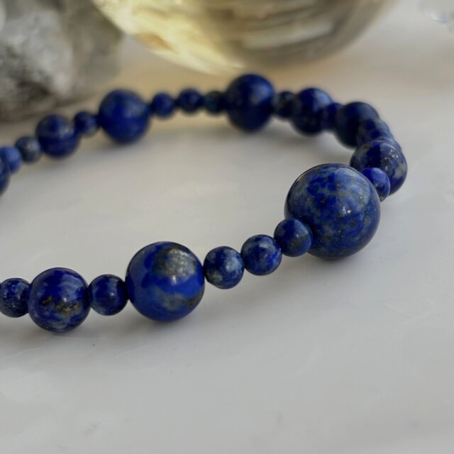 Lapis Lazuli ラピスラズリ シルバー 925 青い石 ブレスレット Lapis Lazuli ラピスラズリ シルバー 925 青い石 ブレスレット