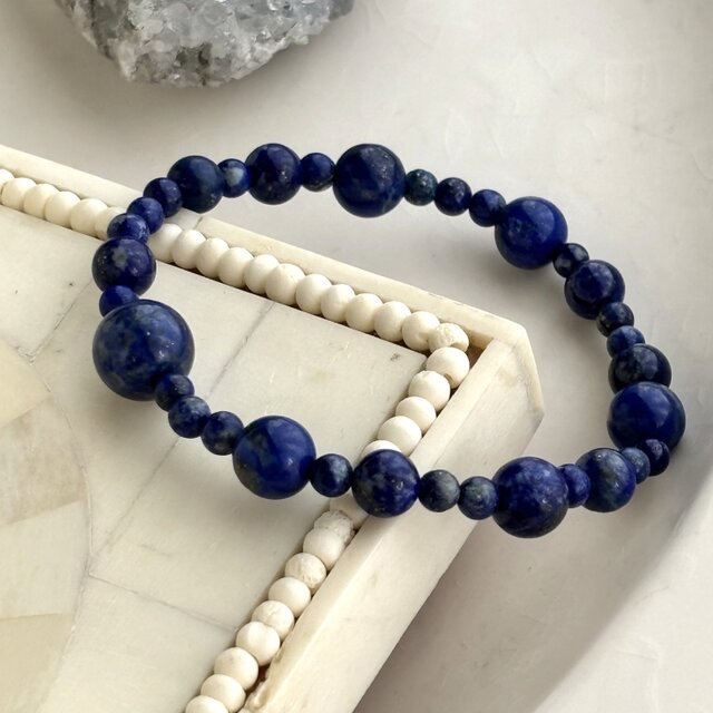 Lapis Lazuli ラピスラズリ シルバー 925 青い石 ブレスレット Lapis Lazuli ラピスラズリ シルバー 925 青い石 ブレスレット
