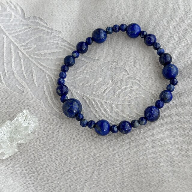 ラピスラズリの天然石ブレスレット ～like lapis lazuli～ | iichi