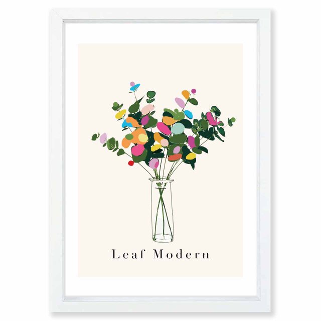 カラーモダン 花 送料無料 イラスト A4〜A0 ポスター アート