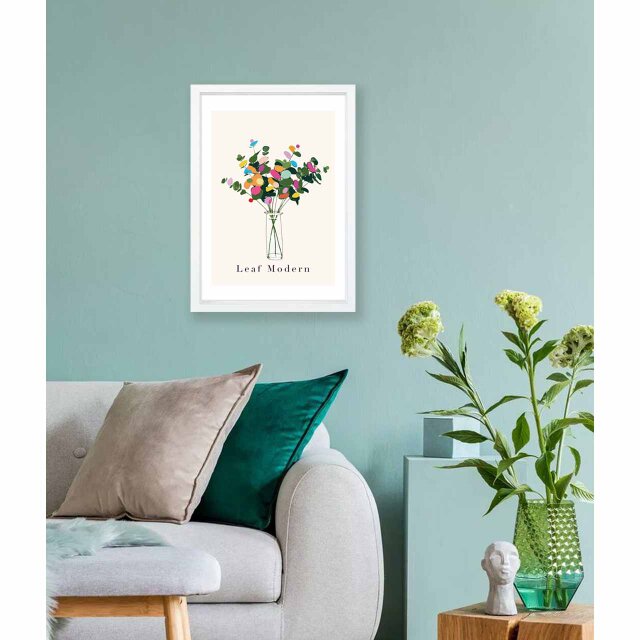 カラーモダン 花 送料無料 イラスト A4〜A0 ポスター アート