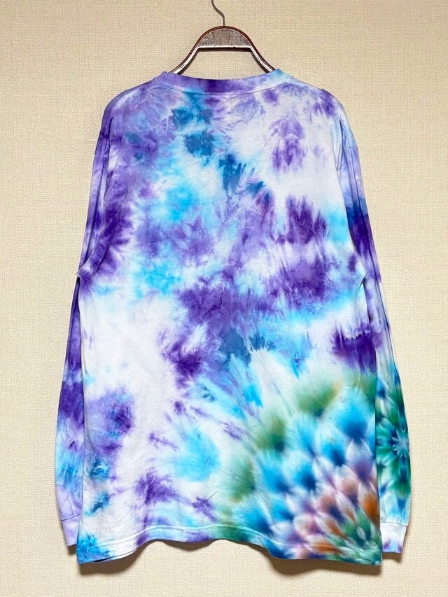 激レア】【手染め】CHROMEHERTS タイダイ ブルー ロングTEE 激レア