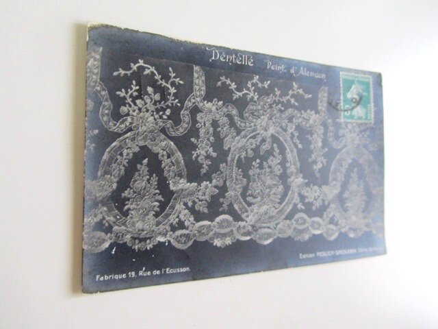 レースリボン』CARTE POSTALE フランスアンティークポストカード