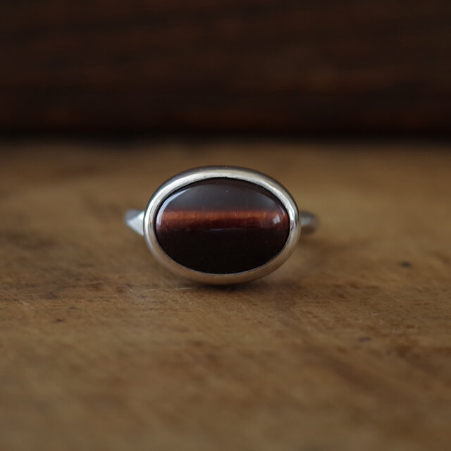 レッド・タイガーアイ リング