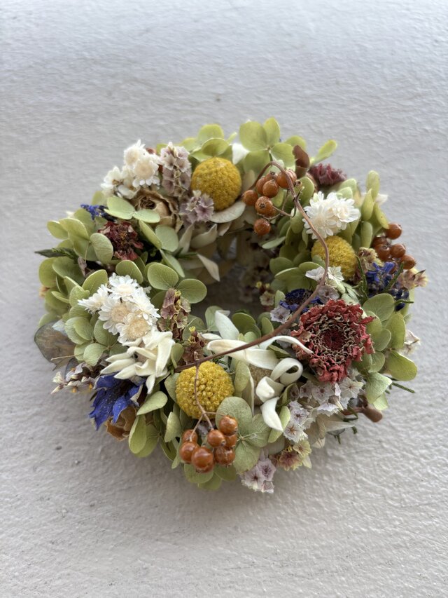 〈半額お値下げ〉夏の想い出　手のひらサイズのリース