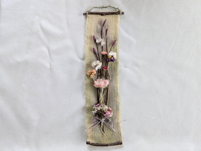 専用ページ_ 布花 布花 タペストリー（われもこう他） / 00129 | iichi 日々の暮らしを