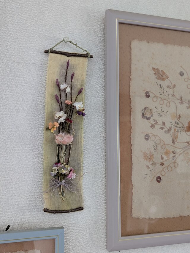 布花 タペストリー（われもこう他） / 00129 | iichi 日々の暮らしを