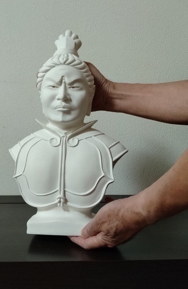 インテリア向き仏像 四天王の内広目天像 胸像 像高41cm | iichi 日々