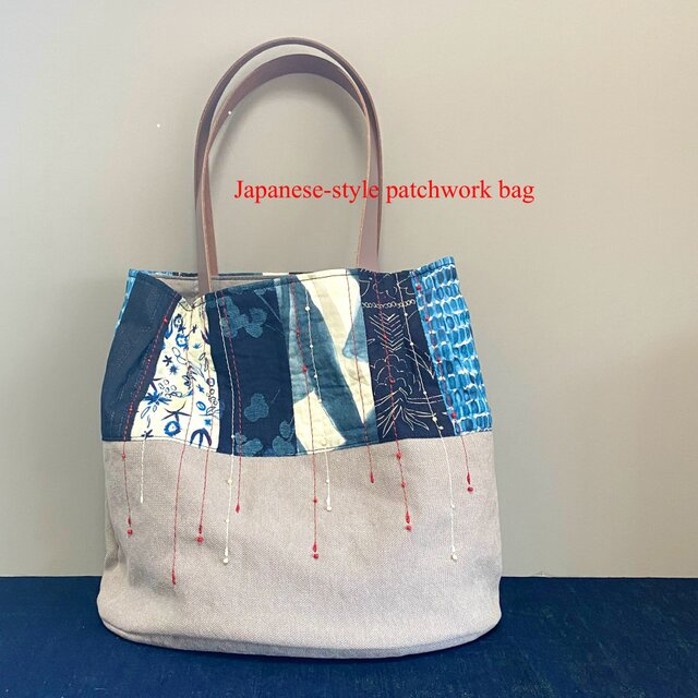 ※送料無料/モダン和テイストのパッチワークかばん
