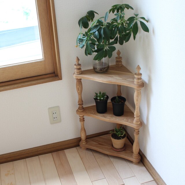 コーナー飾り棚｜2段棚