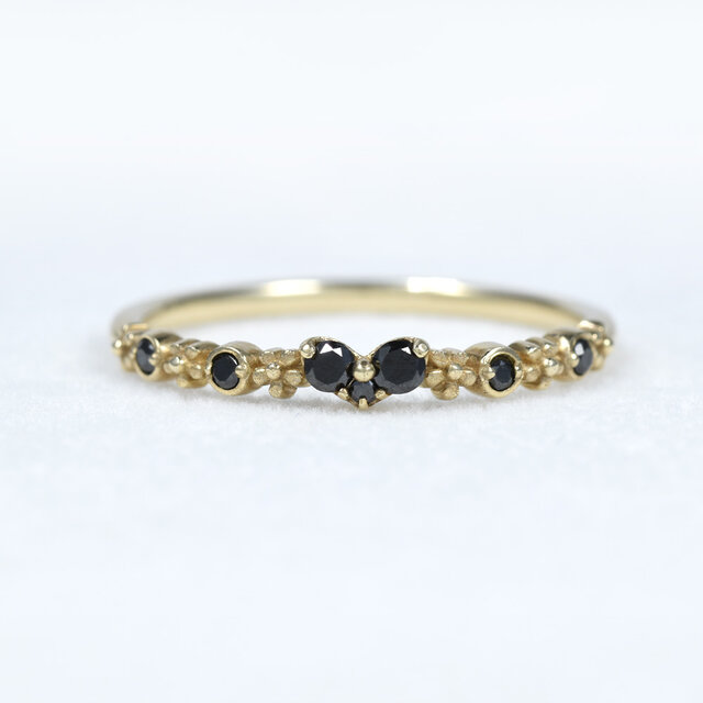 K10 ブラックダイヤ リング CI055CIBS