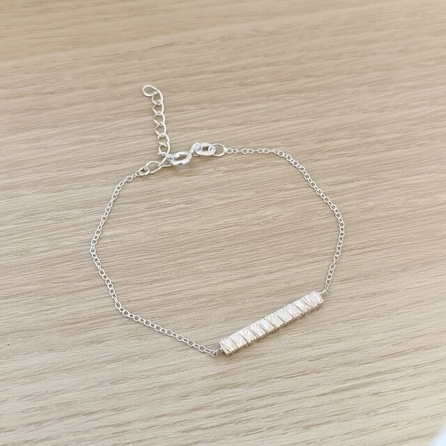 SV925］Toki-刻- 〜直線彫ブレスレット〜 棒 ハワイアンジュエリー 鎚