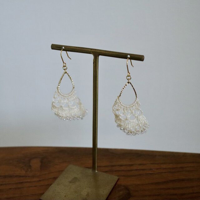 silk dressed pierce 天然水晶使用