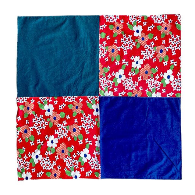 風呂敷【送料込み】古布リメイク　レッド