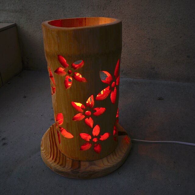 竹灯り・竹あかり・竹灯籠 ～～ 癒しの灯り ☆紅葉帯