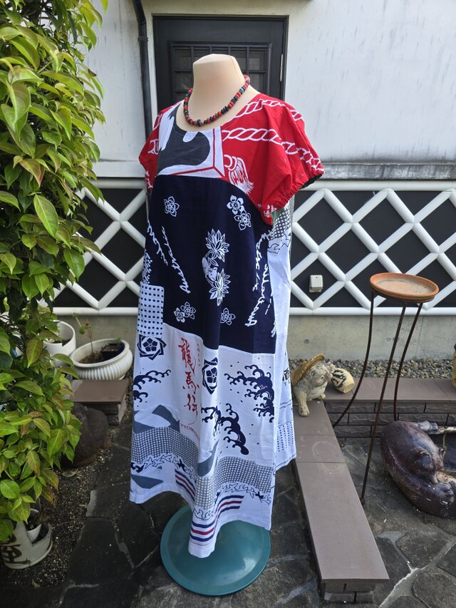 ぎど　手持ち着物リメイクワンピース 着物リメイク】お持ち込み着物からワンピースとトップスとお揃い