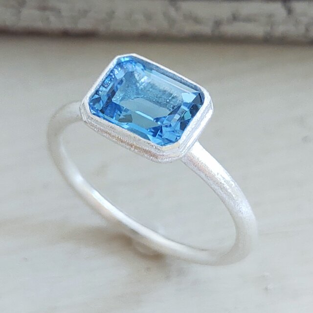 blue topaz＊925 ring