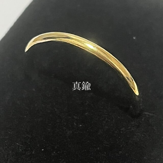 ぷっくり　シンプル　真鍮　リング
