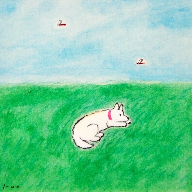犬 コリー犬 水墨画 水彩画 色紙絵 アート 絵画 木製額縁 額装 美術 芸術 PET208】ボーダーコリー犬 犬アート インテリアポスター 水彩