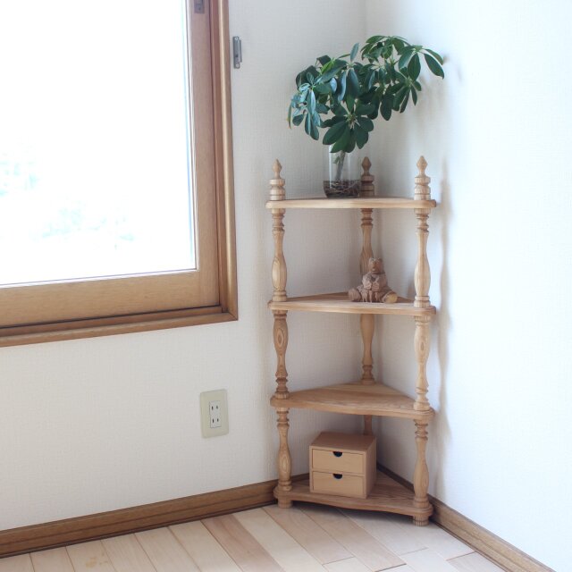 コーナー飾り棚｜3段棚
