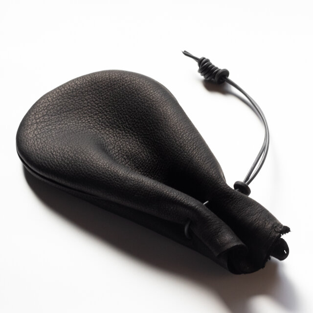 手提げ巾着　鹿革