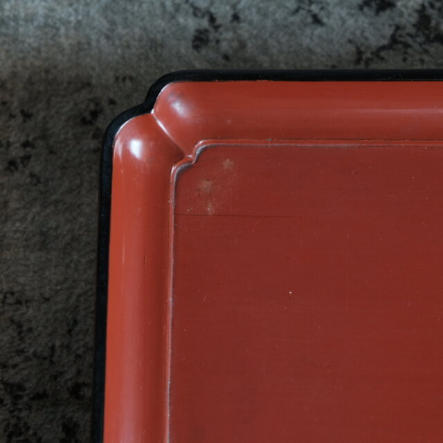 味のあるお品物◇時代物 朱塗脚付き四本足膳 古物 古民家 骨董