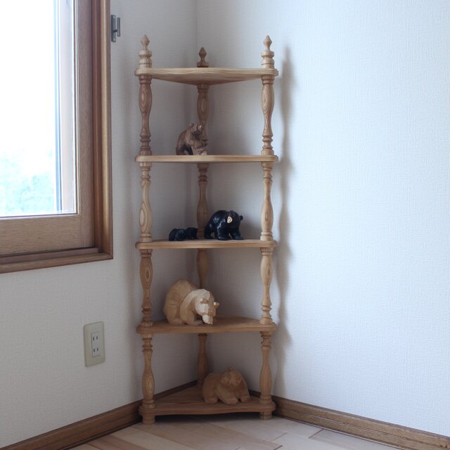 コーナー飾り棚｜4段棚 | iichi 日々の暮らしを心地よくする