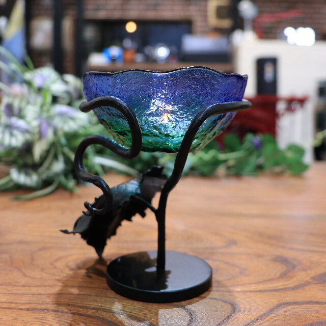 アイアンキャンドルスタンド（1枚葉）1個 | iichi 日々の暮らしを