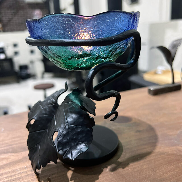 アイアンキャンドルスタンド（1枚葉）1個 | iichi 日々の暮らしを