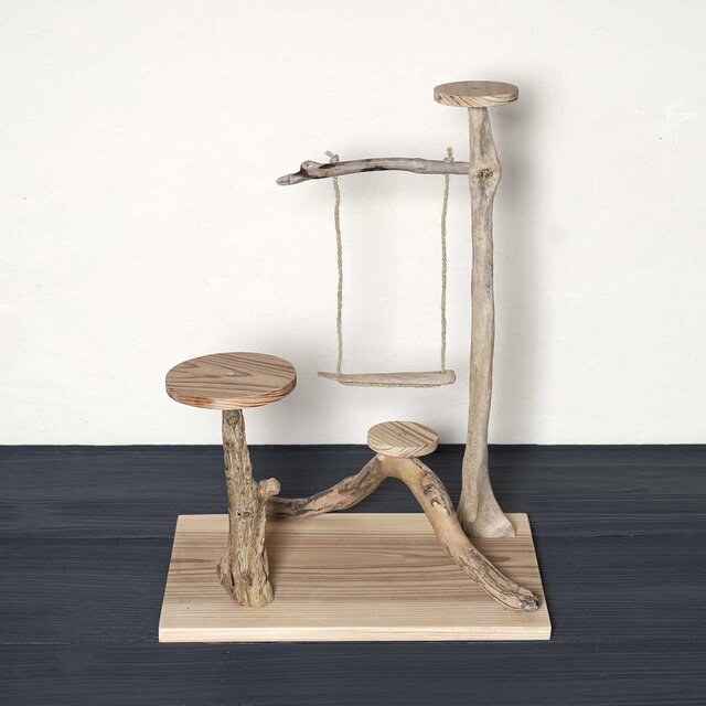 流木の止まり木【バードランドの子守歌】バードスタンド、止まり木