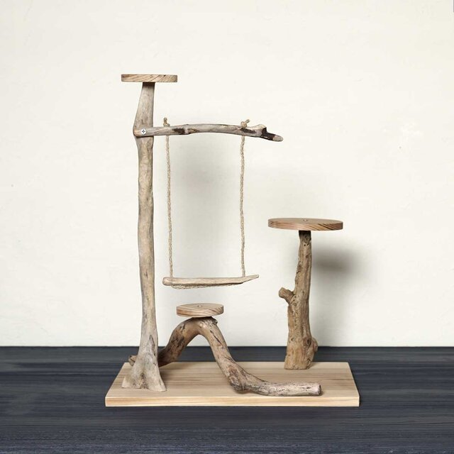 流木の止まり木【バードランドの子守歌】バードスタンド、止まり木