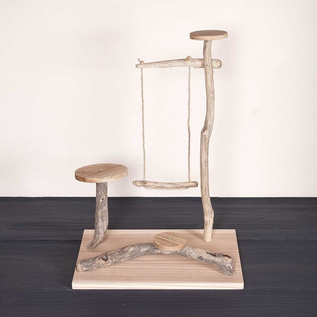 流木の止まり木【バードランドの子守歌】バードスタンド、止まり木